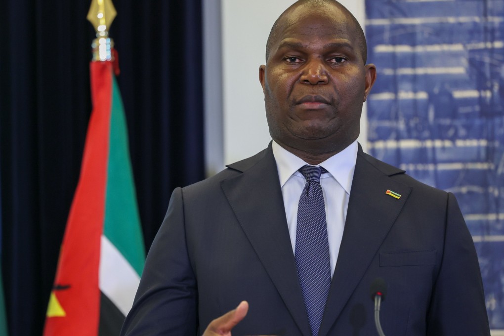 Mozambique’s President Daniel Chapo at a press conference at the Sao Bento Palace, in Lisbon, Portugal on Thursday Photo: EPA