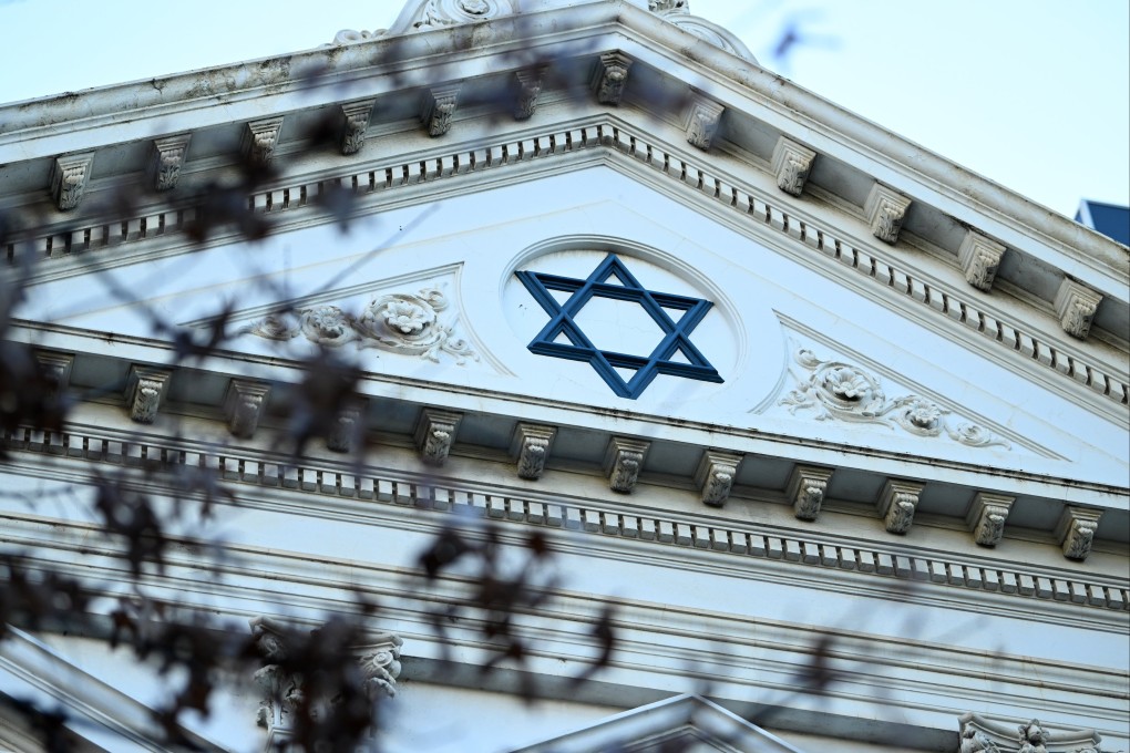 Exterior view of the East Melbourne Hebrew Congregation in Melbourne, Australia, on Saturday. Photo: EPA-EFE