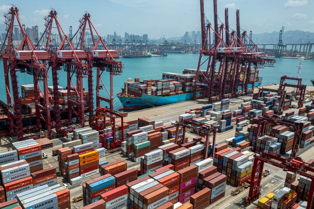 Hong Kong exports surged by 15.5 per cent in May from a year ago, with economists attributing the increase to the front-loading of shipments by businesses. Photo: Eugene Lee