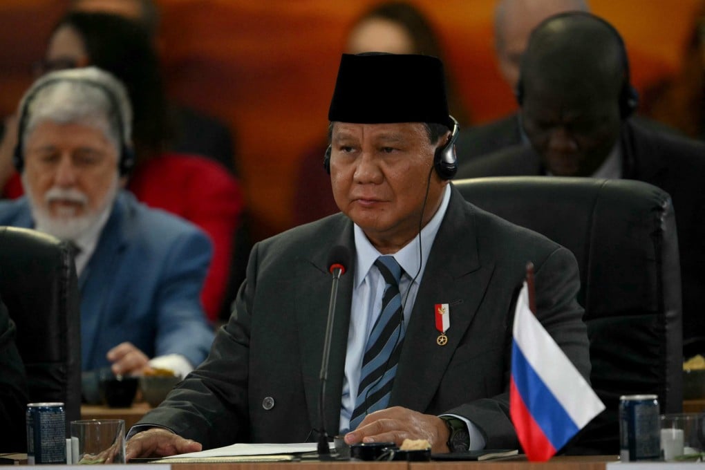 Indonesia’s President Prabowo Subianto attends a plenary session of the Brics summit in Rio de Janeiro, Brazil, on July 7. The Indonesian leader brings an approach rooted in soft power, bridge-building and inclusive diplomacy. Photo: AFP