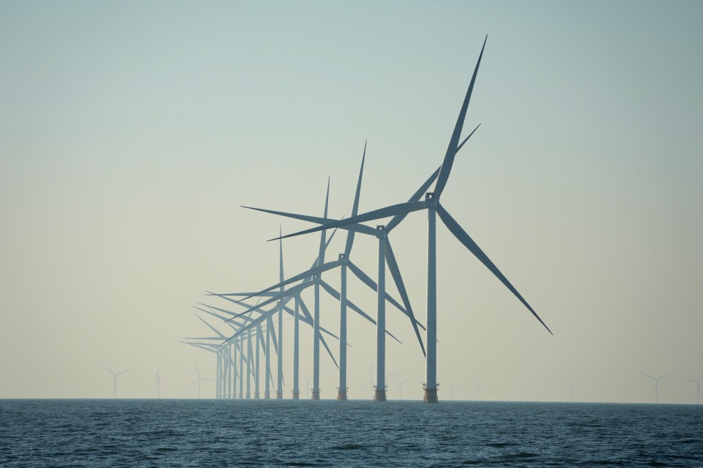 Offshore wind turbines stand in the waters of Laizhou City, in east China’s Shandong Province, on January 7, 2025. Photo: Xinhua