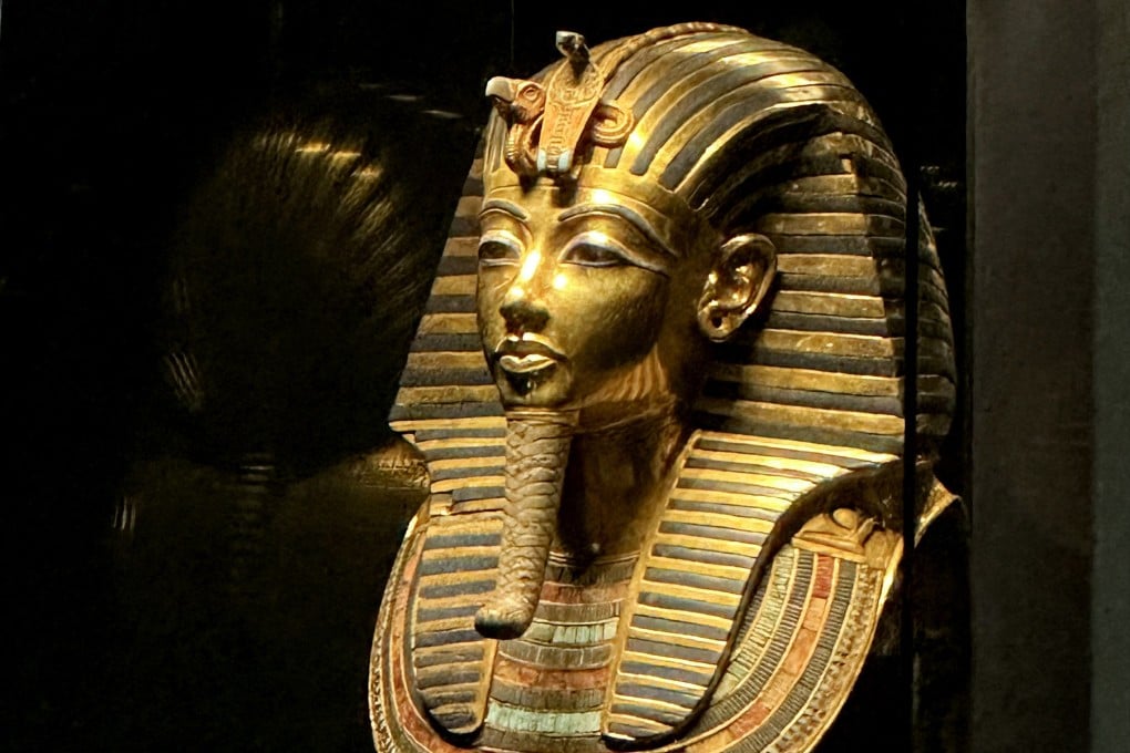 The golden funerary mask of ancient Egyptian King Tutankhamen is displayed in the Tutankhamen gallery at the Egyptian Museum in Cairo’s central Tahrir Square on June 11, 2025. The Tutankhamen collection to be displayed at the Grand Egyptian Museum was retrieved from several museums and storage sites, including the Egyptian Museum. Photo: AFP