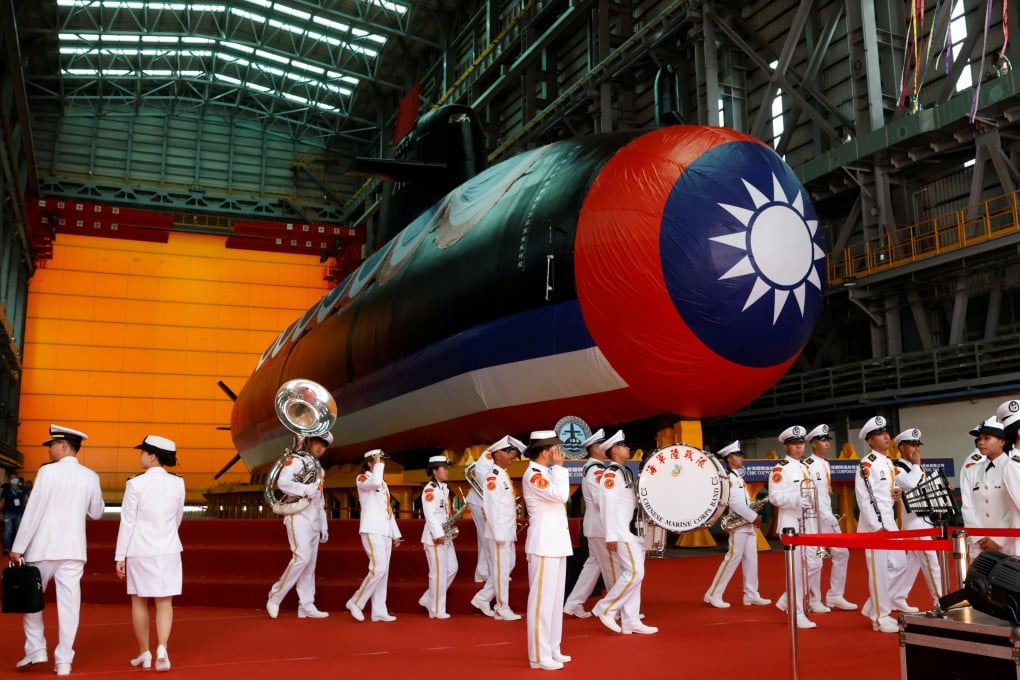 The makers of Taiwan’s first locally-built submarine are among the companies affected by a new export ban announced by Beijing on Wednesday. Photo: Reuters