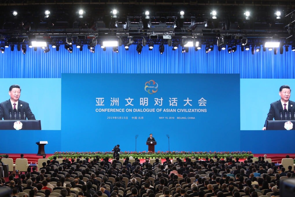 Chinese President Xi Jinping speaks at the opening ceremony of the Conference on Dialogue of Asian Civilisations in Beijing on May 15, 2019. China has been promoting civilisational dialogue for years. Photo: Simon Song