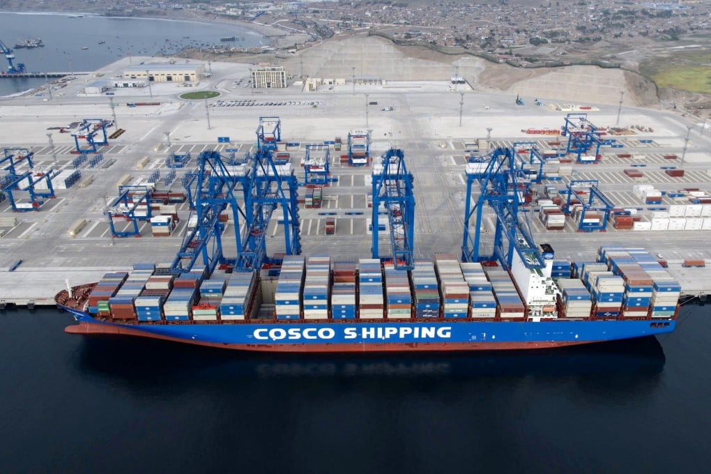 Chancay Port in Peru, the destination of a proposed 4,500km rail line running from Ilhéus, Brazil on the Atlantic Ocean. Photo: Xinhua