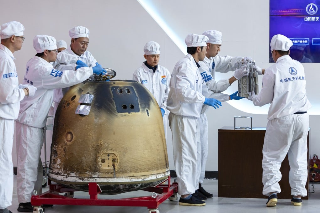 Chinese researchers say the Chang’e 6 mission collected 1,935.3 grams of samples from the far side of the moon. Photo: Xinhua
