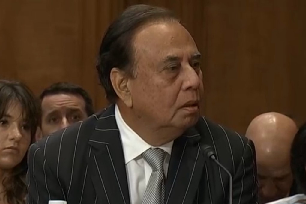 Anjani Sinha at his Senate confirmation hearing on Wednesday. Photo: C-Span