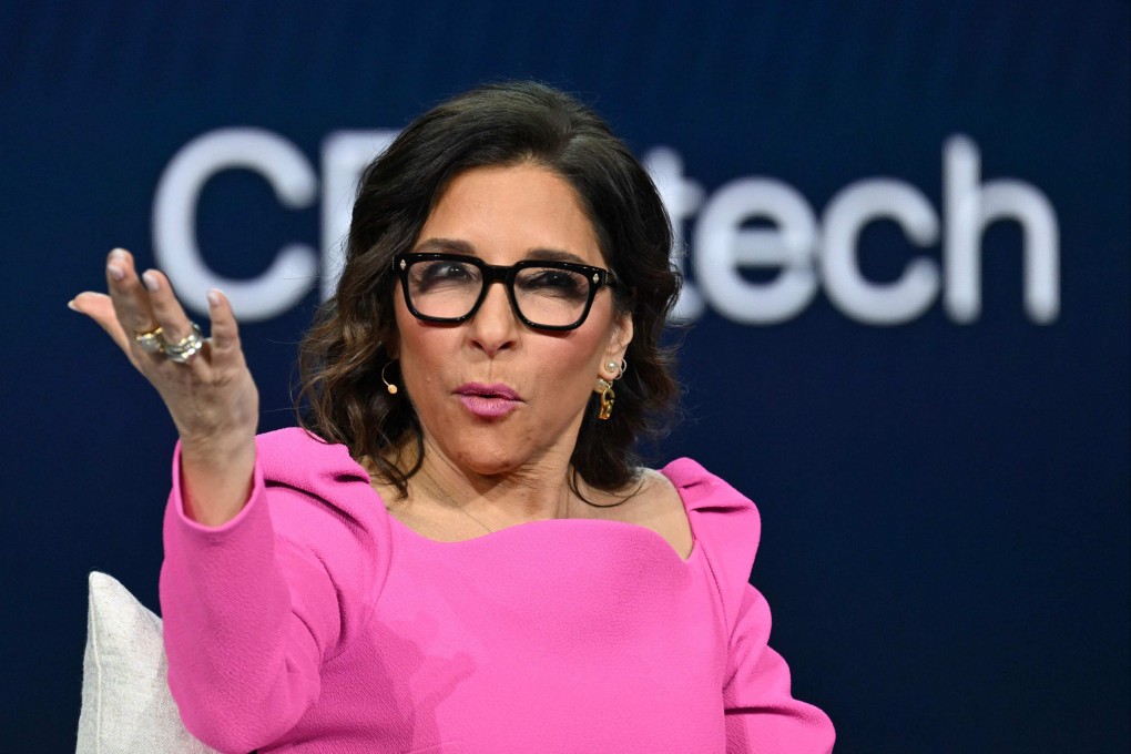 Linda Yaccarino, CEO of X, speaks at the Consumer Electronics Show (CES) in Las Vegas in January. Photo: AFP