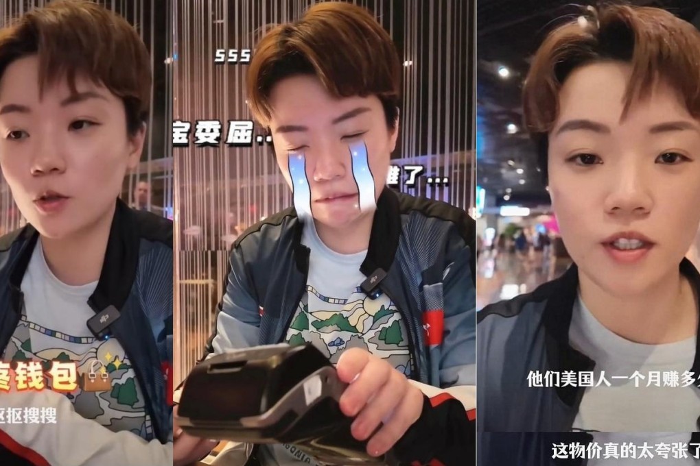 Doo Hoi-kem posted a video on Weibo about the cost of eating out in Las Vegas. Photo: Weibo