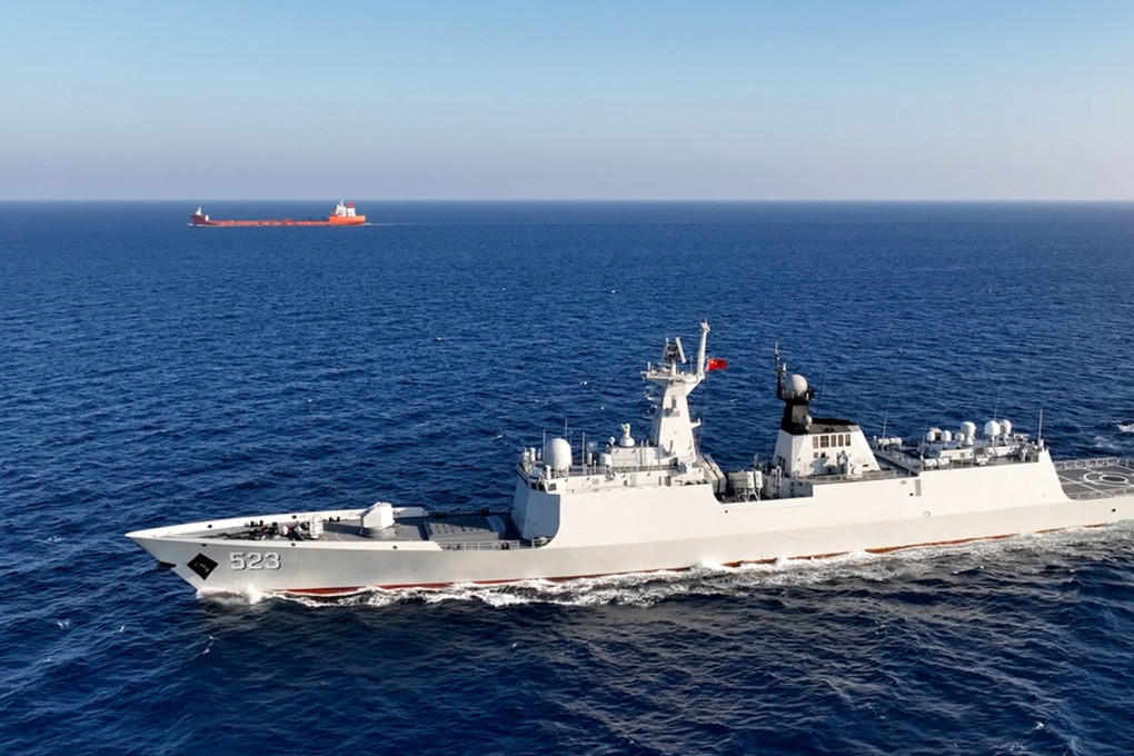 The Chinese frigate Honghe (Hull 523) forms part of the 47th escort task force. Photo: Handout