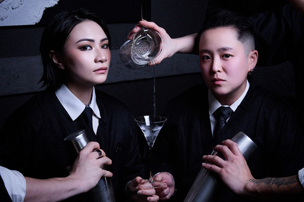 Birs Wong (left) and Jo Lo are the brains behind Bar Mind, a new cocktail concept which soft opened in Central in June, with a focus on minimalism, authenticity and the drinks themselves. Photo: Bar Mind