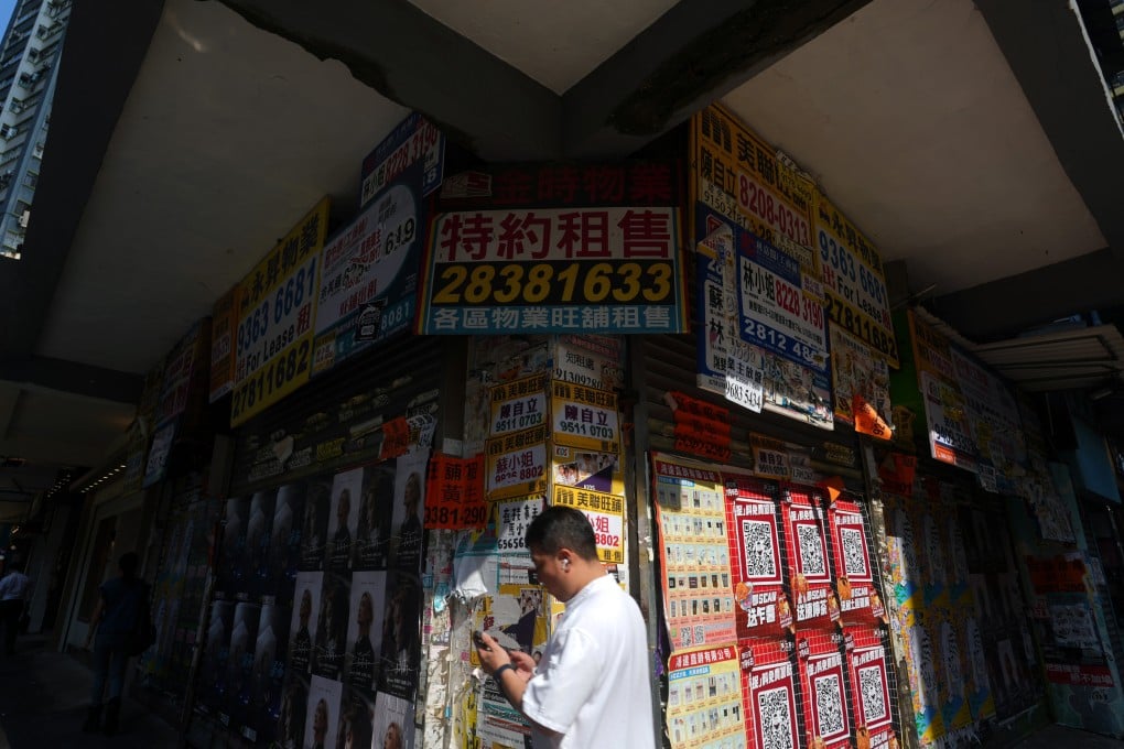 Pedestrians pass empty shops in Causeway Bay on July 7, 2025. Photo: Sam Tsang