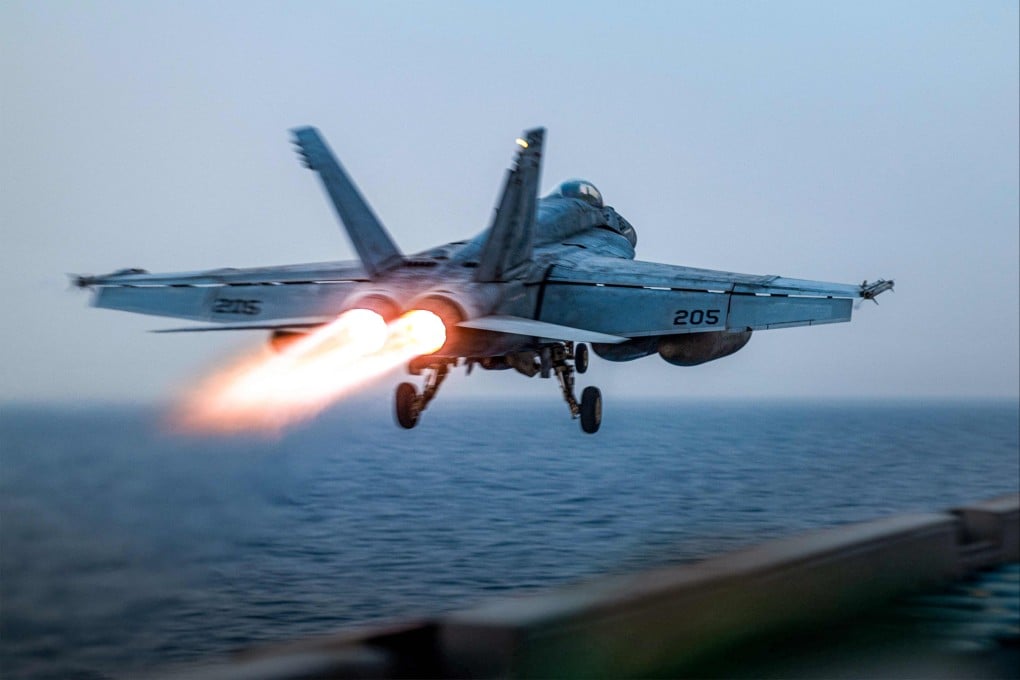 A US F/A-18 Super Hornet attack fighter jet taking off. 16. Washington has approved Malaysia’s request to acquire up to 33 used F/A-18C/D Hornet fighter jets from Kuwait. Photo: AFP
