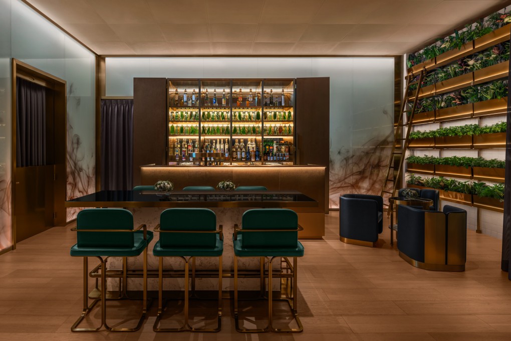 A Perfect Dose at W Macau, with its sizeable botanicals wall to the right. Photo: Handout