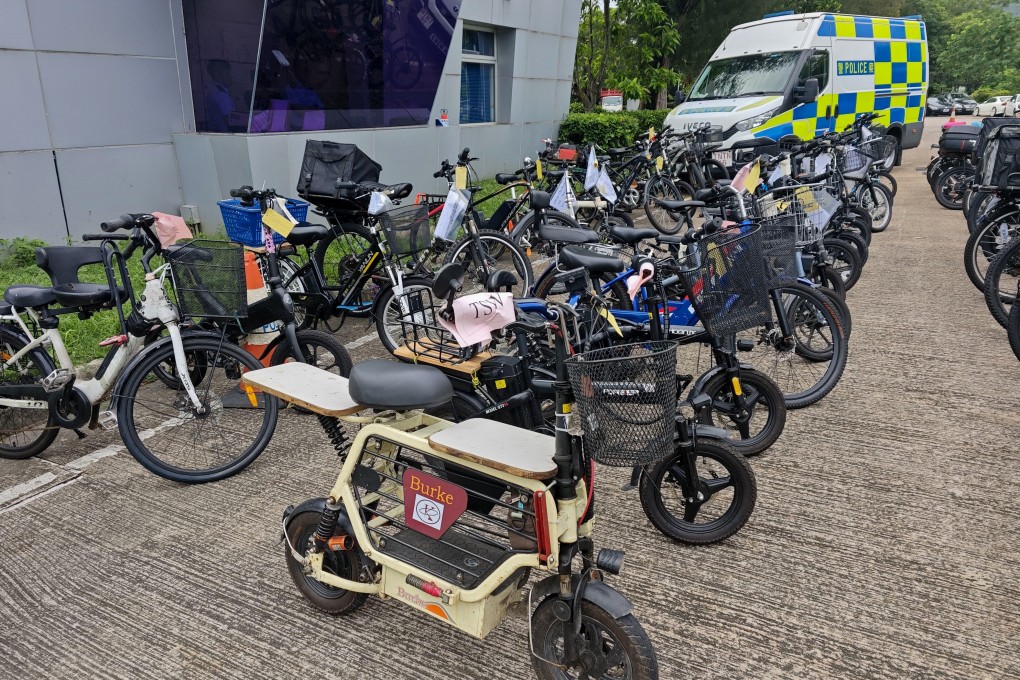 Some of the electric mobility devices seized by police in the crackdown. Photo: Handout