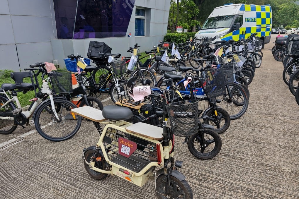 Some of the electric mobility devices seized by police in the crackdown. Photo: Handout