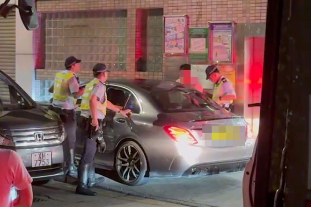 Three people have been arrested after a car chase in Tsim Sha Tsui. Photo: Threads/the_night_spyder