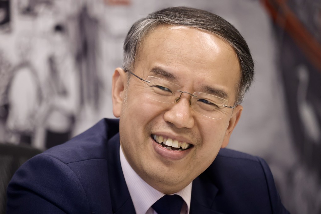 Secretary for Financial Services and the Treasury Christopher Hui Ching-yu, during an interview with the Post on July 9, 2025. Photo: Jonathan Wong