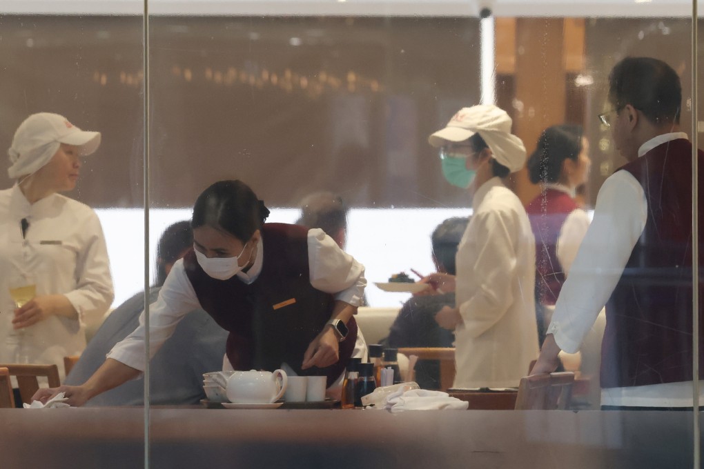 Official data shows that as of March, 54,278 workers were permitted to enter Hong Kong for 26 new job types, including waiters, junior chefs, and hospitality and sales staff in catering. Photo: Jelly Tse