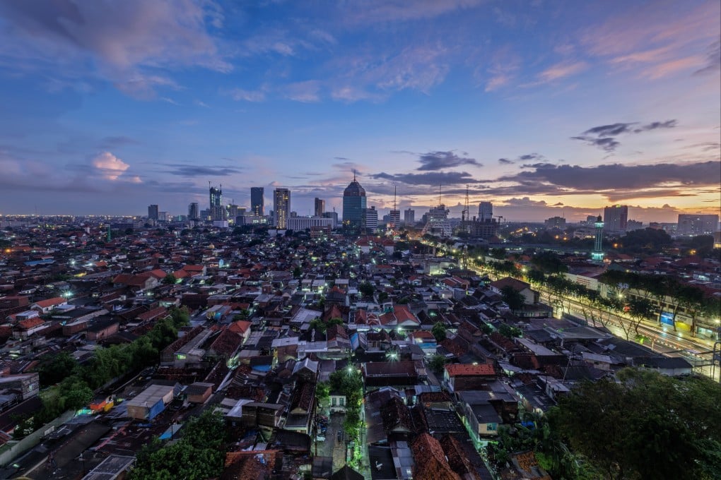 The skyline of Surabaya, Indonesia. Belt and Road commissioner Nicholas Ho says Hong Kong will explore new “core development markets” in Southeast Asia under the national initiative. Photo: Getty Images