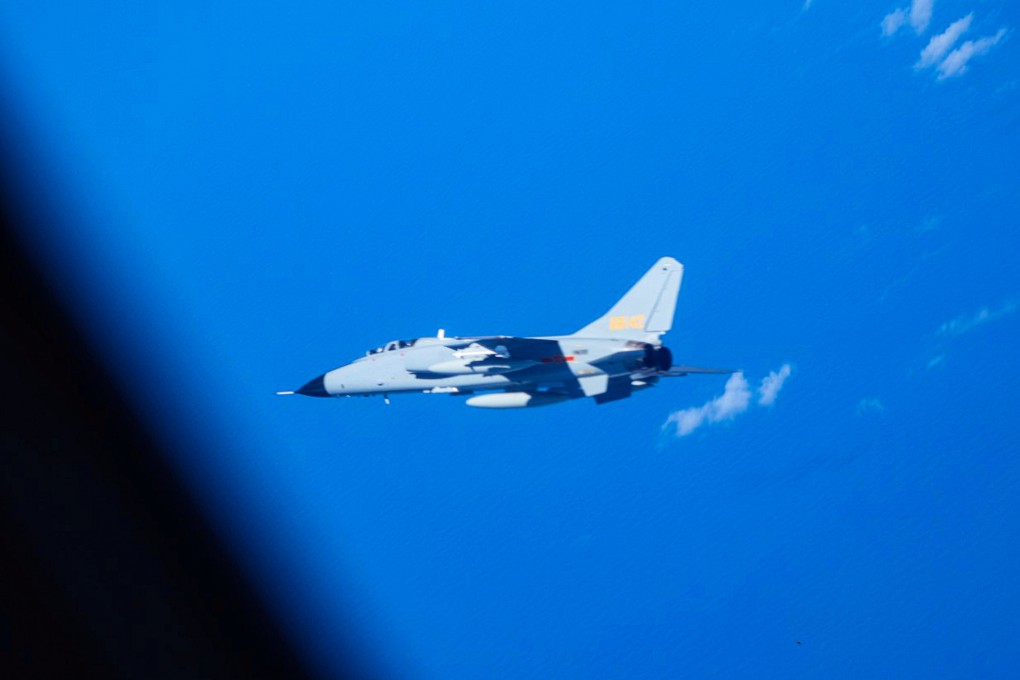 Japan released photos of a Chinese JH-7 fighter-bomber making “unusual approaches” last week. Photo: AP