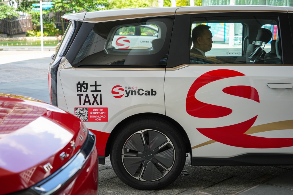 SynCab is one of five providers selected by authorities to operate the fleets. Photo: Eugene Lee