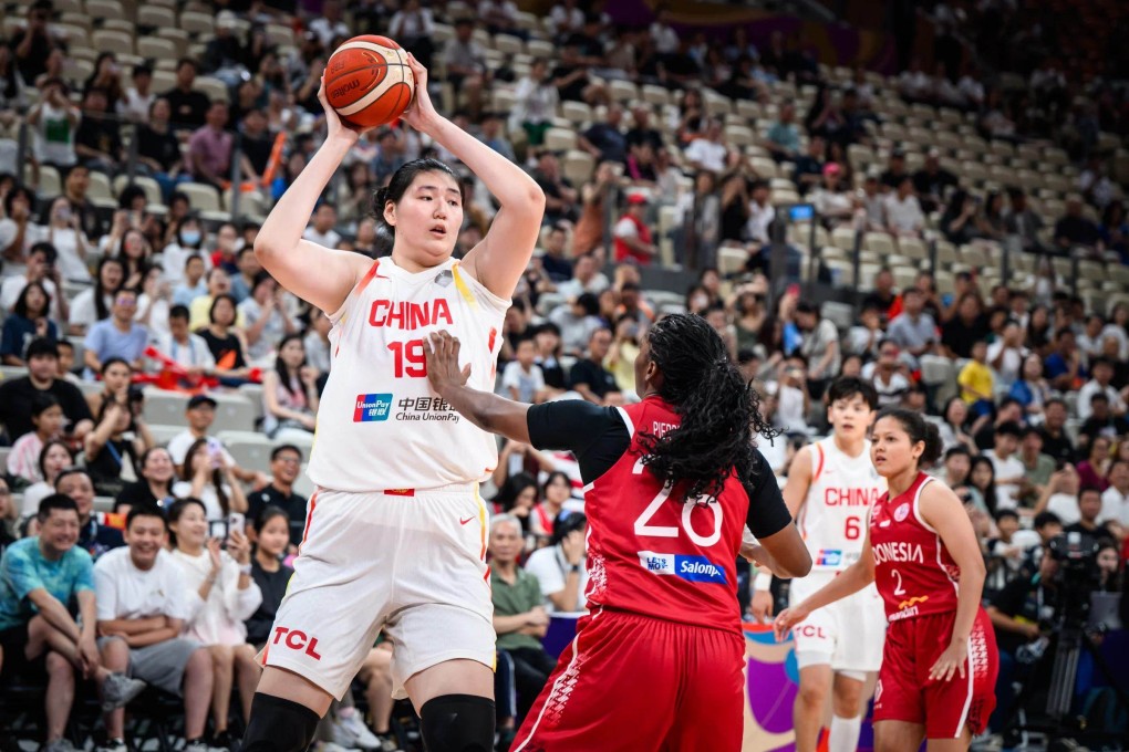 Zhang Ziyu in action against Indonesia on Sunday. Photo: Handout