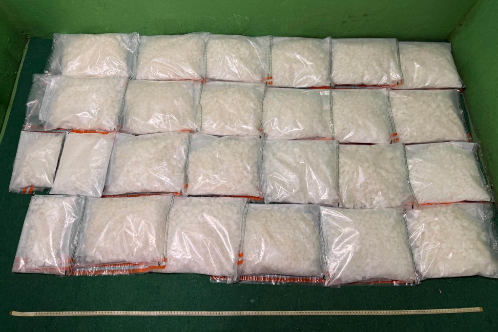 Customs has seized about 47kg of suspected ketamine with an estimated market value of about HK$21 million. Photo: Handout