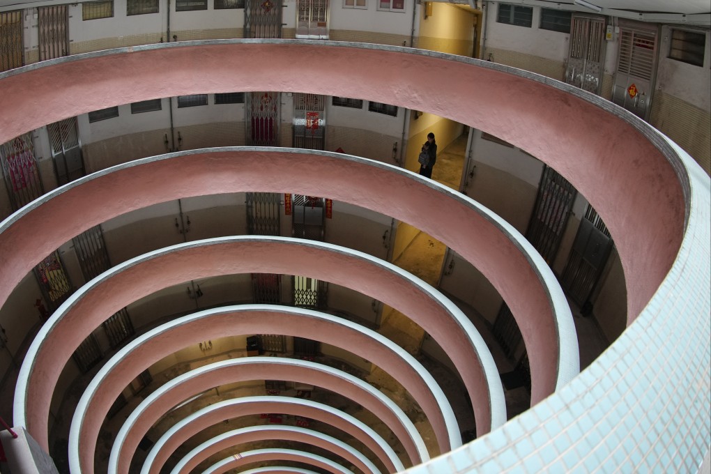 The circular design of a building in Lai Tak Tsuen housing estate in North Point. Photo: Eugene Lee