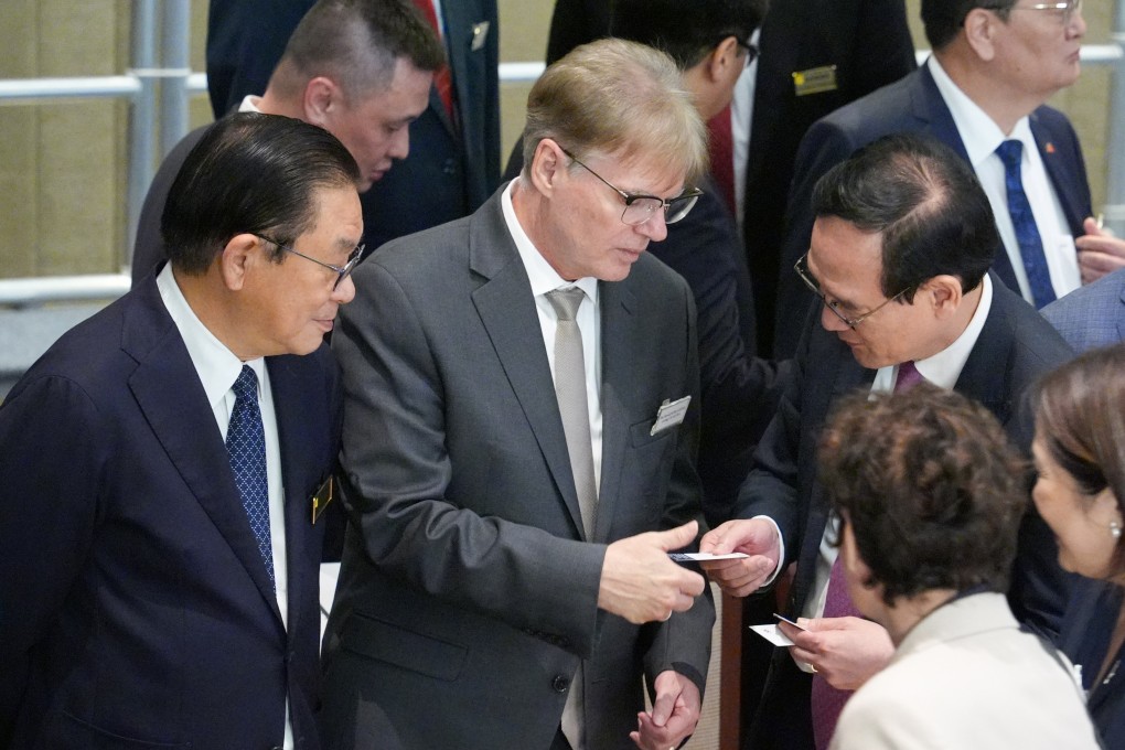 Acting US consul general David Schlaefer attends the Legco reception. Photo: Eugene Lee