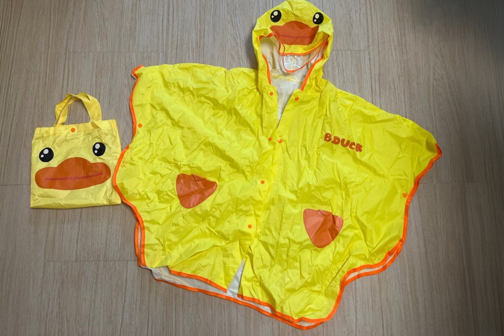 A B.Duck raincoat has been found to contain levels of plasticiser that are nearly 11 times the limit outlined in European Union safety standards. Photo: Handout