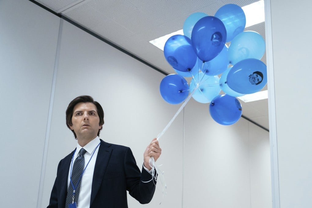 Adam Scott appears in a scene from “Severance”. Photo: Apple TV+ via AP