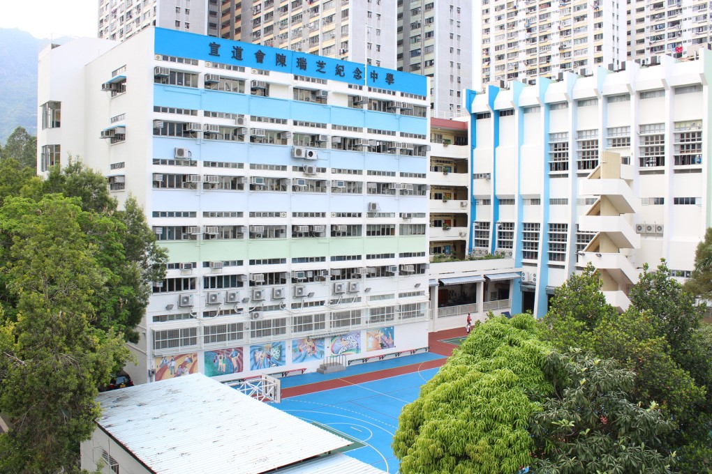 The incident occurred at Christian Alliance S C Chan Memorial College in Tuen Mun on Monday. Photo: Handout