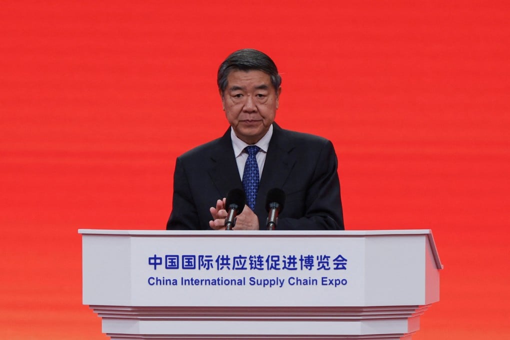 Vice Premier He Lifeng looks on, at the opening ceremony of the third China International Supply Chain Expo (CISCE) in Beijing, China, on July 16, 2025. Photo: Reuters