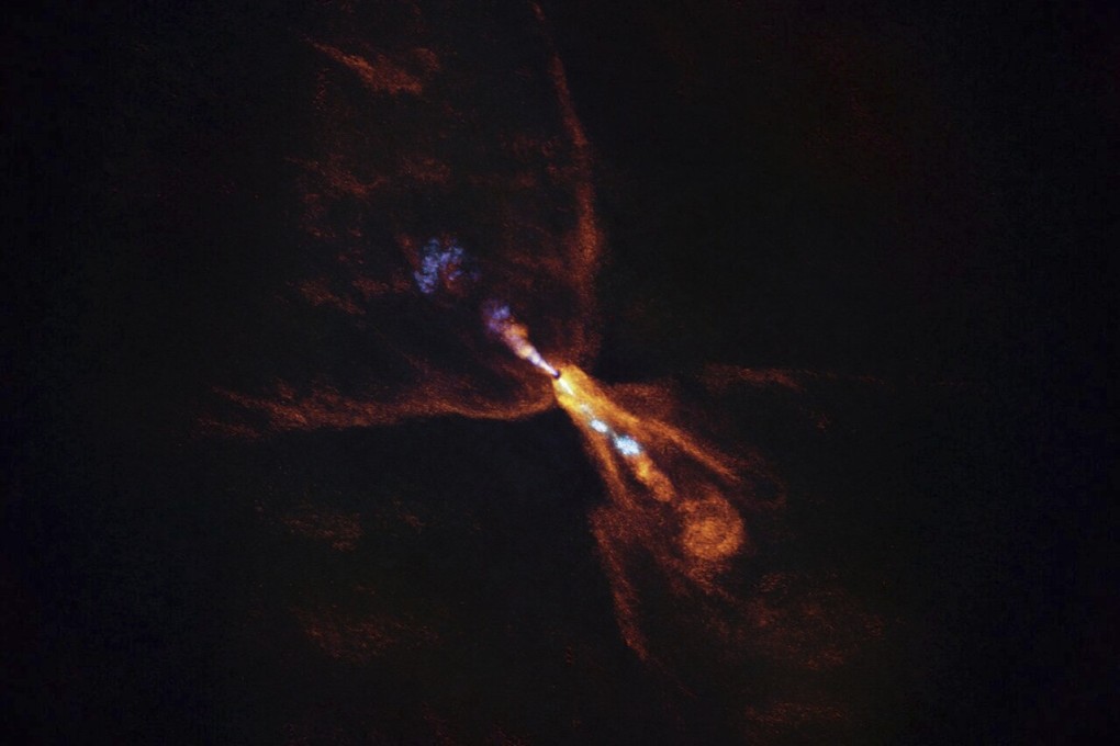 This image shows a baby star where astronomers have observed evidence for the earliest stages of planet formation. Photo: AP