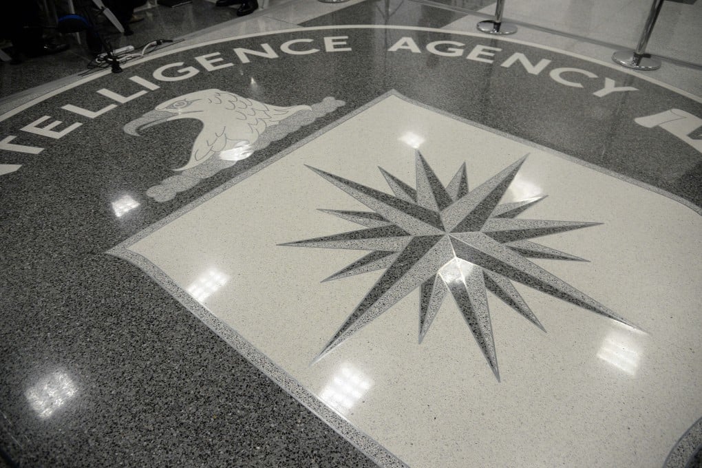 The seal of the Central Intelligence Agency is seen on the floor at CIA headquarters in Langley, in the US state of Virginia. Photo: TNS