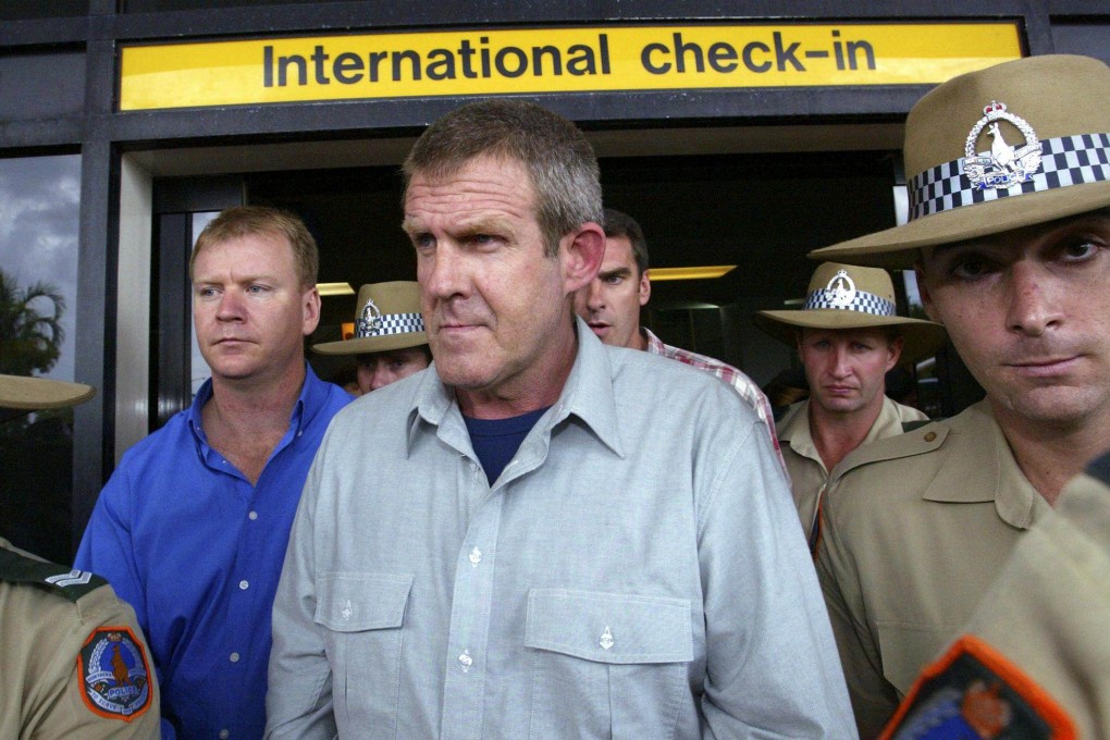 Bradley John Murdoch (centre) was convicted in 2005 of murdering a British backpacker in the Australian outback. File photo: AFP