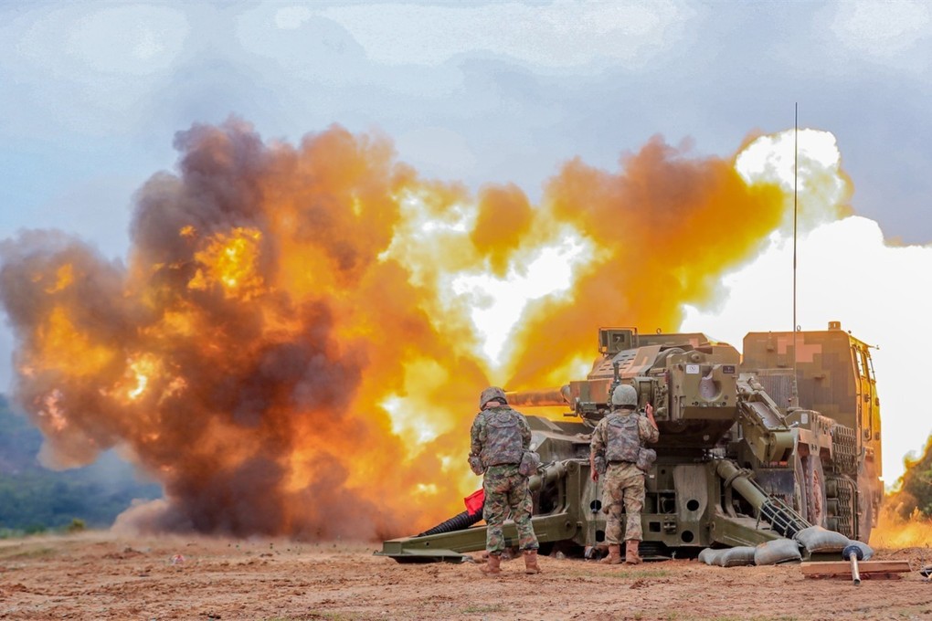 As Taiwan stages its biggest ever Han Kuang military exercise, the PLA’s Eastern Theatre Command on Thursday provided the latest detailed update about its own corresponding “synergistic” drills in the region. Photo: Handout