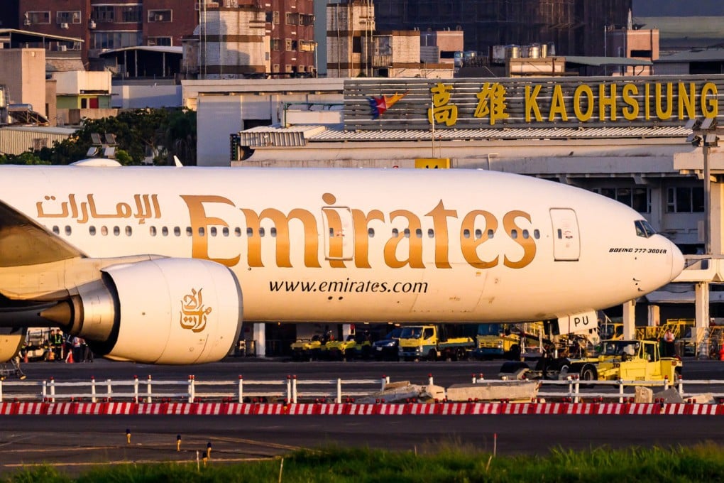 The flight was diverted to Kaohsiung International Airport in Taiwan on Monday. Photo: Handout