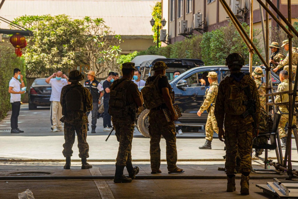 Myanmar’s Myawaddy area is a notorious epicentre of scams run by crime gangs using an army of workers – many of them trafficked – to con tens of billions of dollars each year from victims across the globe. Photo: AFP