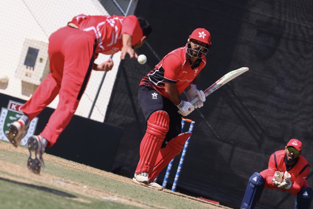 Anshuman Rath lines up the Bahrain bowling during a one-day victory for Hong Kong in February this year. Photo: Dickson Lee