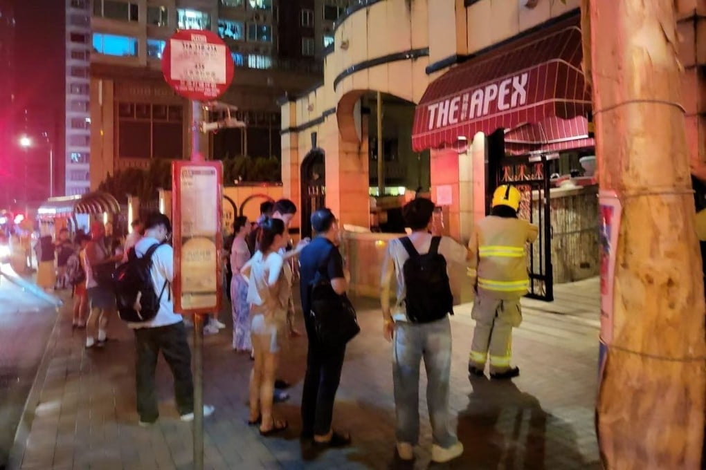 The smoke forced about 300 people to evacuate from the building. Photo: Facebook/Jody Kwok