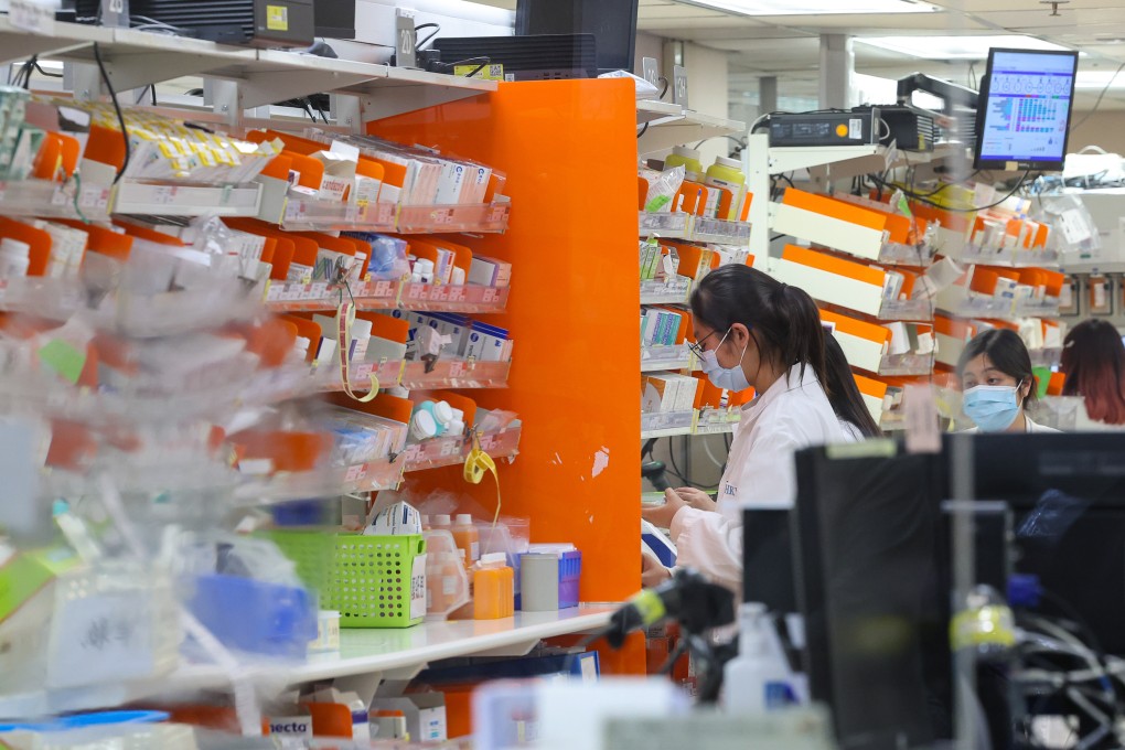 Staff at the pharmacy in Pamela Youde Nethersole Eastern Hospital in Chai Wan. Photo: Edmond So