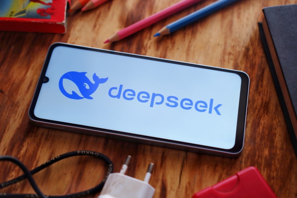 A DeepSeek logo on a phone. Photo: Shutterstock Images