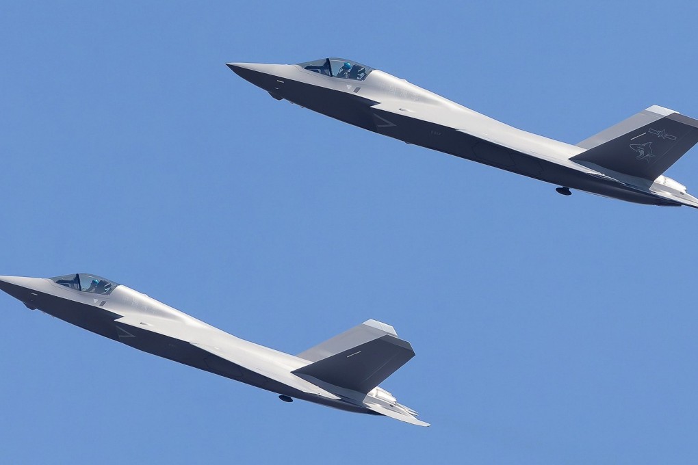 Latest photos offer the clearest view yet of the fifth-generation J-35 stealth fighter expected to be deployed aboard the Fujian, China’s first carrier equipped with electromagnetic catapults designed to launch heavier aircraft with higher payloads. Photo: Handout