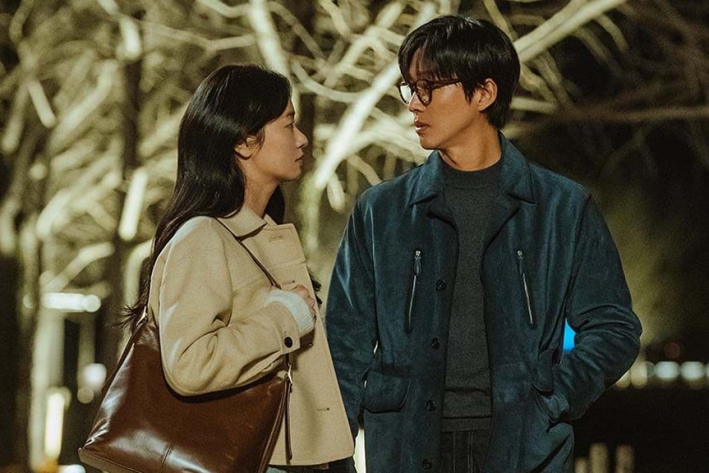 Jeon Yeo-been (left) as Lee Da-eum, an actress with terminal cancer, and Namgoong Min as her director Lee Je-ha in a still from Our Movie.