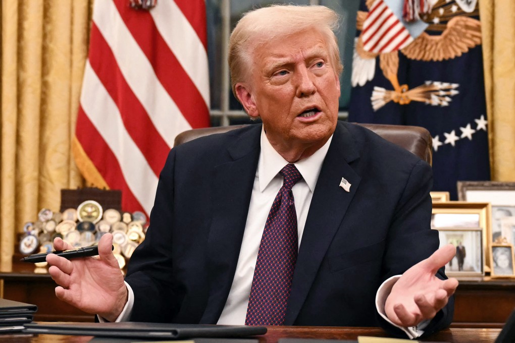 US President Donald Trump speaks in the Oval Office of the White House. Photo: TNS