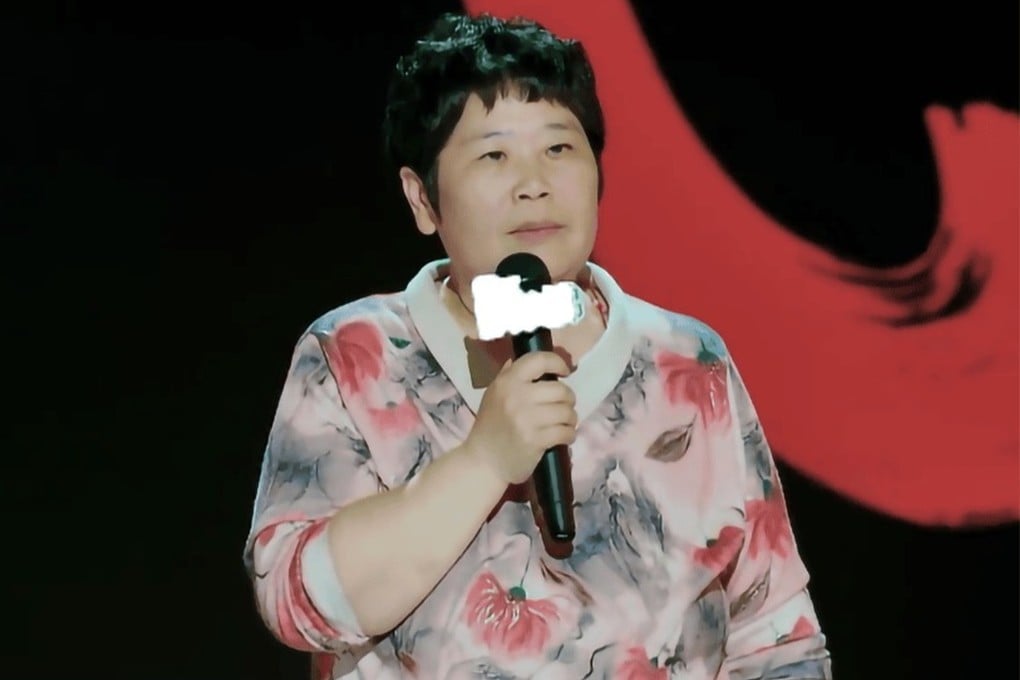 Fan Chunli, a 50-year-old woman from a small rural village, has struck a chord in China with stand-up comedy about her divorce. Photo: iQIYI