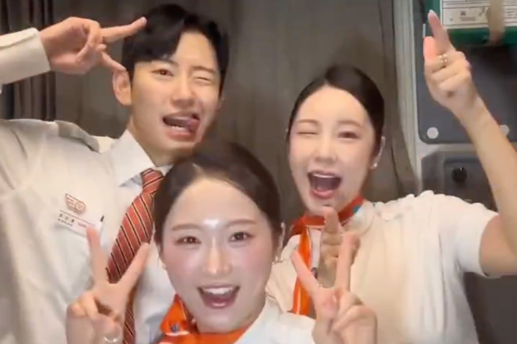 A playful dance video by Jeju Air flight attendants has drawn backlash online, with commenters saying it comes too soon after a deadly crash that killed 179 people. Photo: Handout