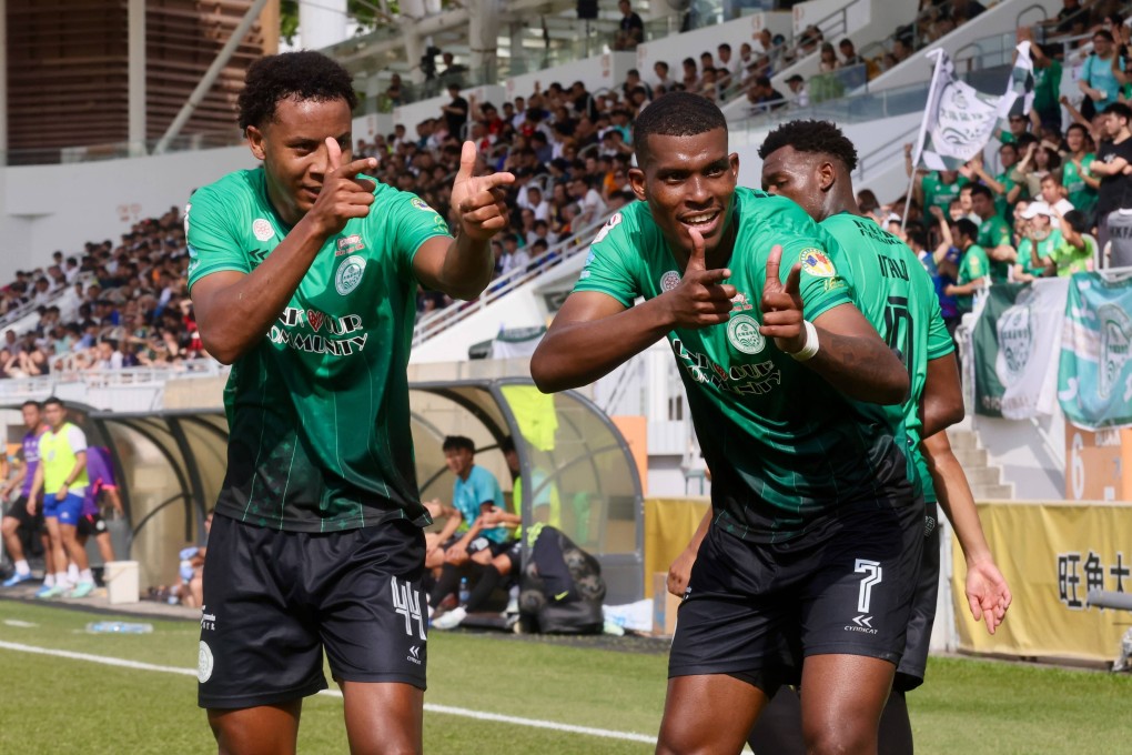 Weverton Rangel (left) and Michel Renner are aiming for more glory with Tai Po in the coming season. Photo: Jonathan Wong